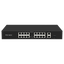 Switch PoE - Porte PoE + 16 Gigabit + 2 SFP1 - Velocità 10/100 Mbps - 30 W per porta / Massimo 300W - PoE esteso (250m) e modalità VLAN - Norma IEEE802.3at (PoE) / af (PoE+)