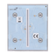 Ajax - LightSwitch CenterButton - Pannello tattile per doppio interruttore della luce  - Compatibile con AJ-LIGHTCORE-2G - Retroilluminazione a LED - Pannello tattile centrale senza contatto - Color grigio nebbia - Innowatt