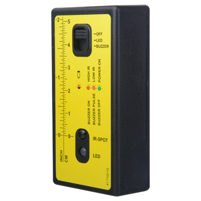 GJD - Ray finder - Correct installation of laser detectors - LED and informative buzzer - Compatible with GJD505 and GJD509
