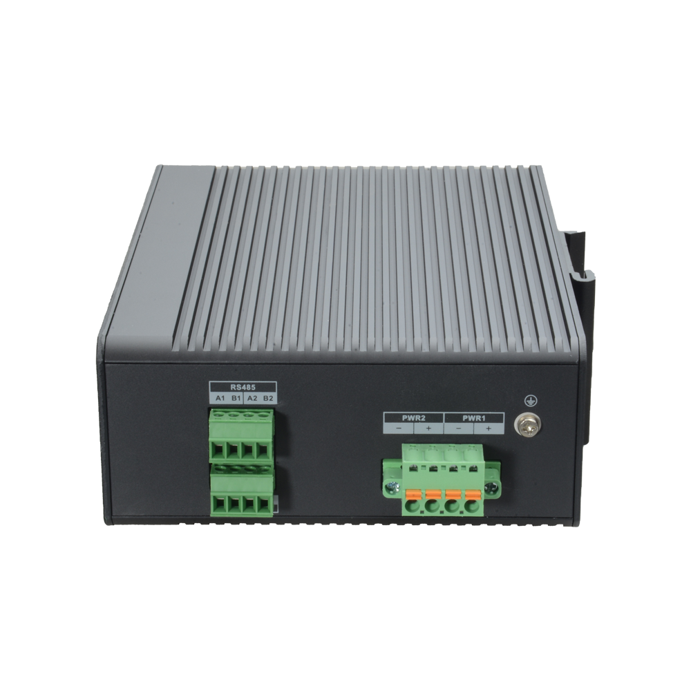 X-Security PoE Switch on DIN Rail - 8 PoE RJ45 ports + 2 SFP fiber ports - Speed ​​10/100/1000 Mbps - 90W port 1-2 / 30W port 3-8 / Maximum 120W - Hi-PoE / IEEE802.3at PoE+ / af PoE / IEEE802.3bt - VLAN/STP/RSTP/MSTP/LACP/StaticLAG/QoS/LoopDetect