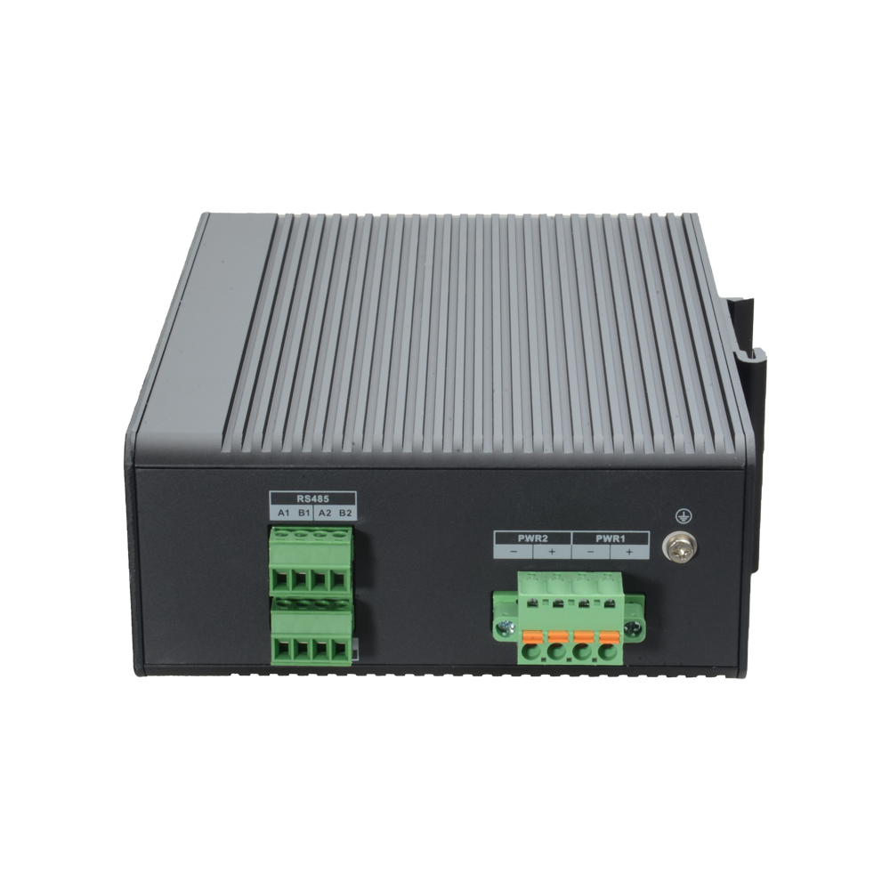 Carril DIN PoE+ / af PoE / IEEE802.3bt - VLAN/STP/RSTP/MSTP/LACP/StaticLAG/QoS/LoopDetect