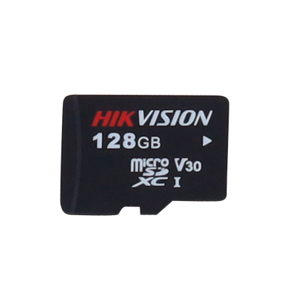 Tarjeta de memoria Hikvision - Tecnología 3D TLC NAND - 128 GB de capacidad - Clase 10 U3 V30 - Más de 3000 ciclos de lectura/escritura - Apta para dispositivos de videovigilancia