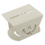 Giunto Cardanico universale - Giro verticale 85º - Dimensioni della base: 80 (Al) x 126 (Ø) mm - Alluminio - Colore bianco