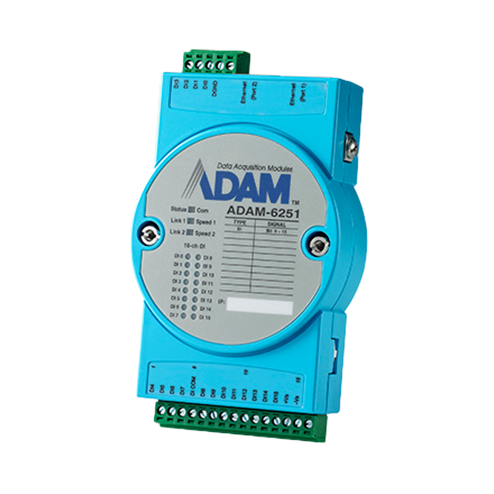 Modulo di acquisizione e controllo dati - 16 ingressi digitali - Protocolli: Modbus/TCP, TCP/IP, UDP, HTTP,... - Possibilità di creare regole di controllo analogico - Server web integrato - 2 porte Ethernet 10/100 Base-TX - Innowatt