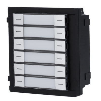 Modulo estensione - Chiamata di diversi monitor - 12 pulsanti - 6 etichette LED personalizzate - Adatto per esterni IP65 - Montaggio modulare