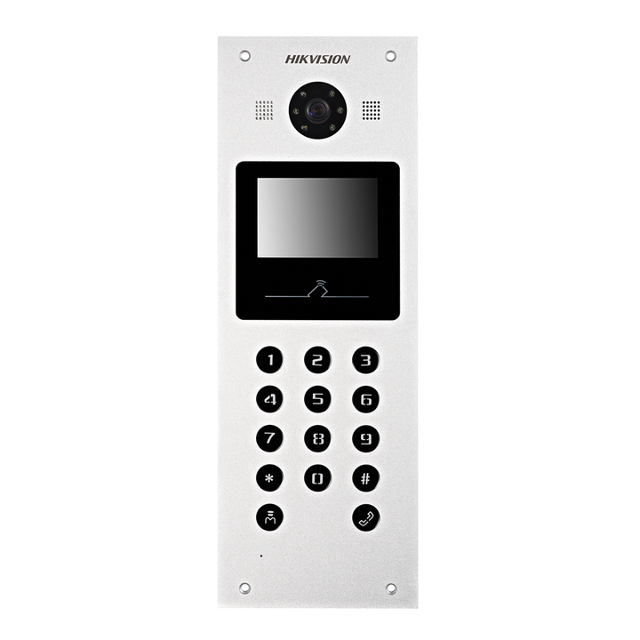 Videocitofono IP per appartamenti - Telecamera 2 Mp | Audio bidirezionale - Apertura con scheda MF e PIN | 2 relè - App mobile tramite monitor - Display TFT 3.5" e tastiera 500 appartamenti - Montaggio ad incasso | IP65