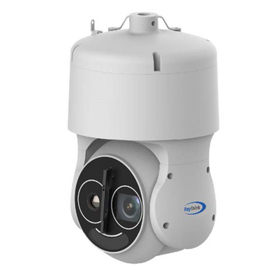 Raythink speed dome bi-espectro PD4 series - Sensor térmico 640x512 VOx sin refrigerar 12μm - Sensibilidad térmica ≤40mK (@25°C,F#1.0,25Hz) - Sensor visible 1/1.8&quot; 4Mpx CMOS - Lente térmica 50mm - Lente visible 6.5~240mm (zoom 37X)