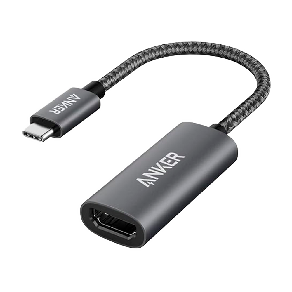 Anker - Adaptador grafico -  USB-C a HDMI (4K) - Plug &amp; Play - Compatibilidad universal - Color gris