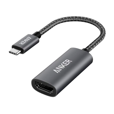 Anker - Adaptador grafico -  USB-C a HDMI (4K) - Plug &amp; Play - Compatibilidad universal - Color gris