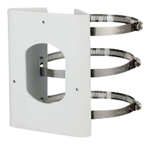 Pole Mount - Suitable for Motorized Domos - Manufactured in SECC - 170mm (H) x 130.4mm (W) x 45mm (L) - Hollow Pin