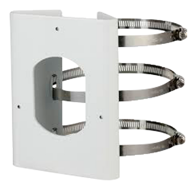 Pole Mount - Suitable for Motorized Domos - Manufactured in SECC - 170mm (H) x 130.4mm (W) x 45mm (L) - Hollow Pin