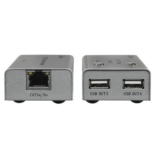 Estensore USB LAN - 1 entrata USB - 4 uscite USB - Lunghezza massima di connessione 50m [%VAR%] - Plug and Play