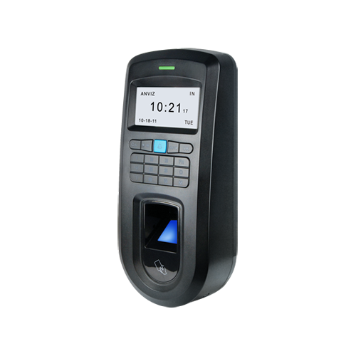 Lector biométrico autónomo ANVIZ - Huellas, MF y teclado - 2000 registros / 50000 registros - TCP/IP, RS485, miniUSB, Wiegand 26 - Controlador integrado | Anti-passback - Control de grupos y tiempos