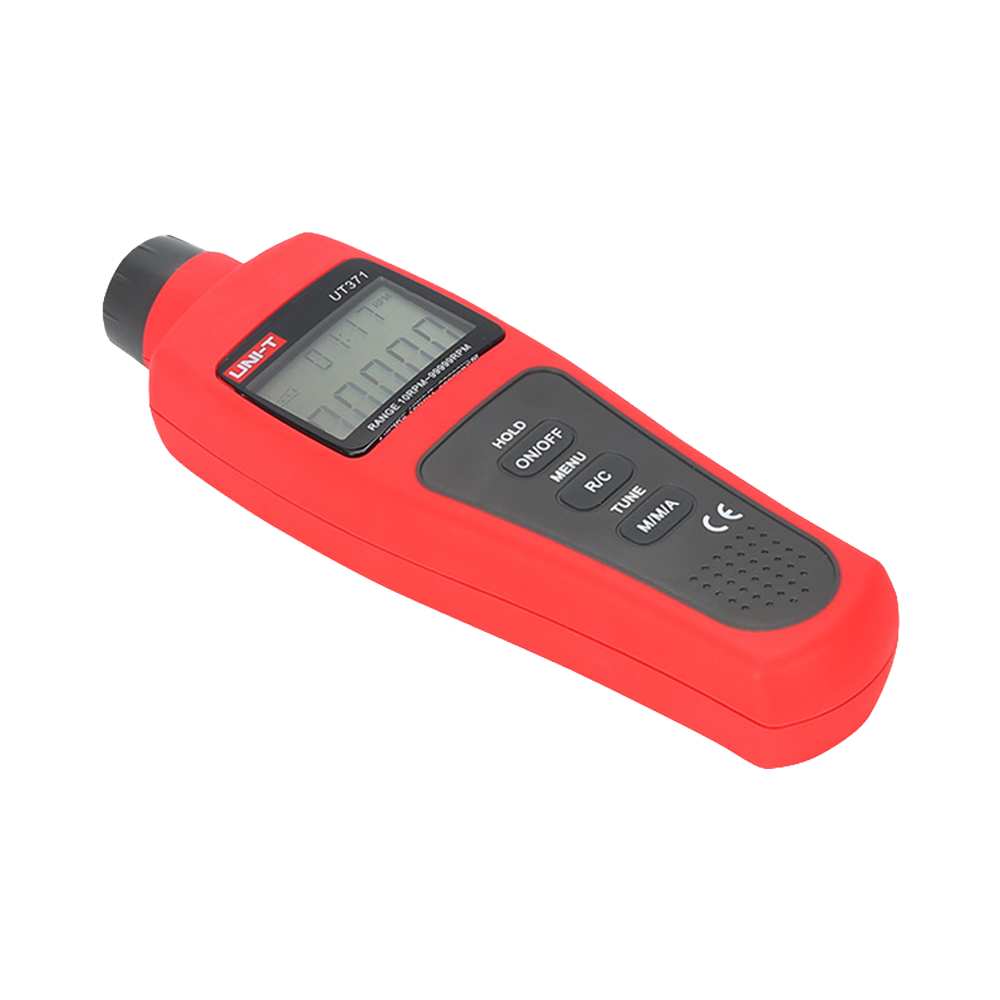 Tachimetro digitale portatile - Fino a 99999 RPM - Display LCD retroilluminato da 100000 conteggi - Valori Massimi, Minimi e Medi - Spegnimento automatico