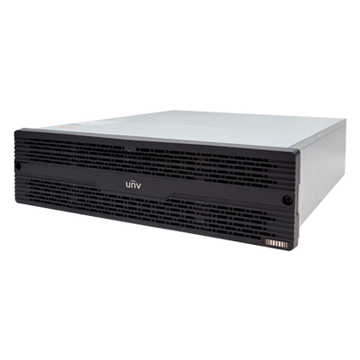 Unified Network Storage - 320 CH Recording | 160 CH forwarding - 640 Mbps recording bandwidth - Supports 24 hard disks | RAID