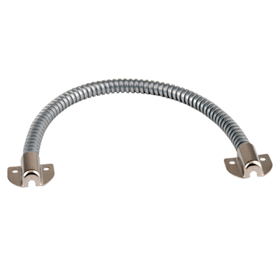 Passacavi per porte - Tubo flessibile - Materiale metallico - Protegge i cavi da danni - Adatto per qualsiasi tipo di porta - 410 (Al) x 40 (Fo) x 13 (An) mm