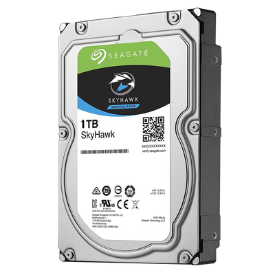 Seagate Skyhawk hard drive - 1 TB capacity - SATA 6 GB/s interface - Model ST1000VX001 - Special for video recorders - Alone or installed on DVR