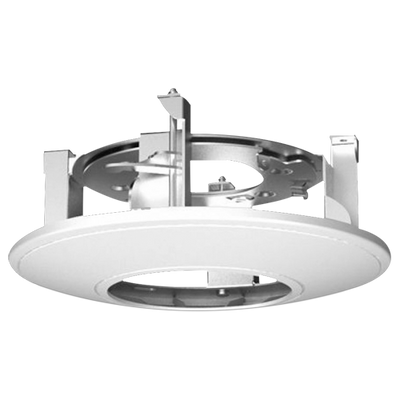 montaggio a incasso a soffitto - Per telecamere dome - Fabbricato in alluminio - Colore bianco - Compatibile con Hiwatch Hikvision - Passacavo