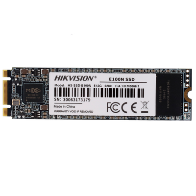 Hard disk Hikvision SSD - Capacità 512GB - Interfaccia M2 SATA III - Velocità di scrittura fino a 550 MB/s - Lunga durata - Ideale per piccoli server o PC