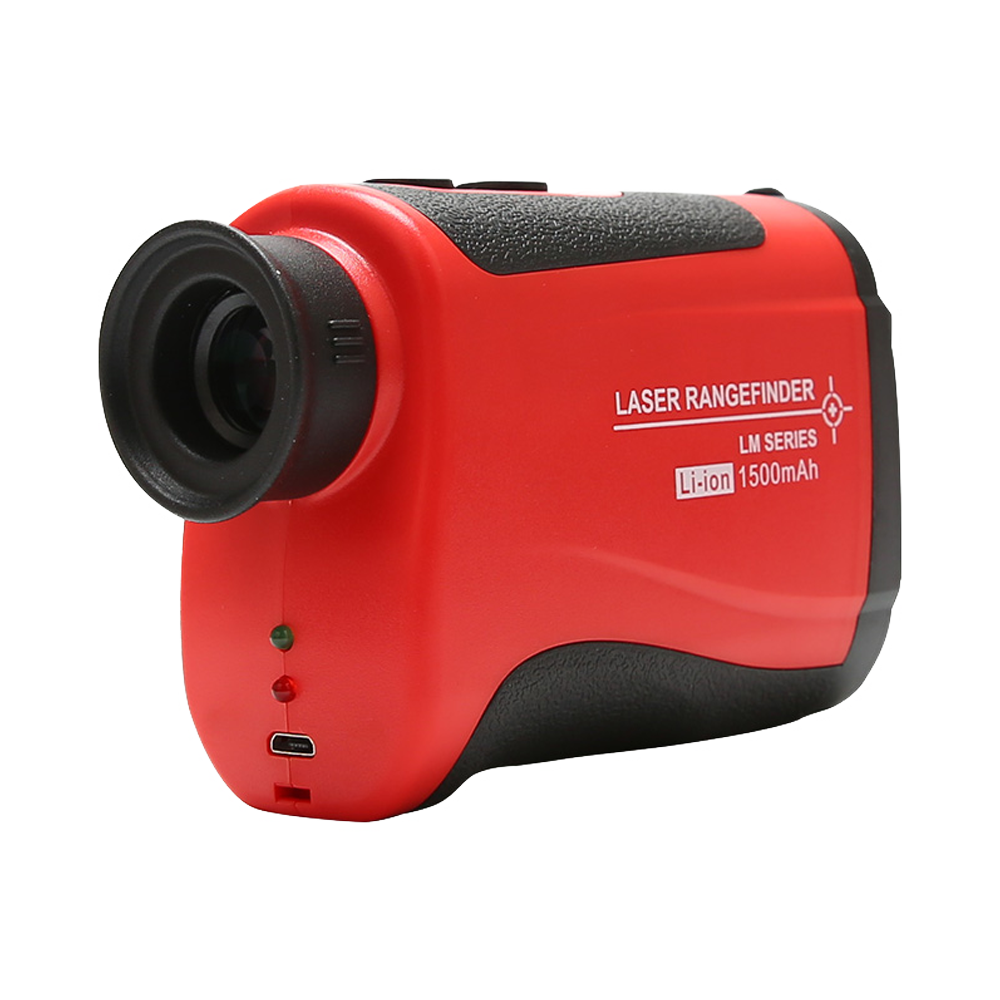 Laser Medidor - Anti-slip and silent design - 24mm lens diameter - 6X optical zoom telescope - Range of distance 1371.6m with milimetric precision - Distance, angle and speed measurement