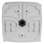 Scatola di giunzione per telecamere dome - Doppia sigillatura per esterni - Livello dell'acqua per un corretto posizionamento - Magnete interno per fissare le viti - Colore bianco - Fabbricata in PVC
