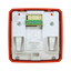 Pulsante convenzionale riattivabile - Certificato EN54 - Indicatore LED - Installazione in superficie - Riattivato manualmente o con chiave