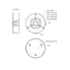 Junction box - For bullet or dome cameras - For outdoor use - Roof or wall installation - Cable gland - Black colour