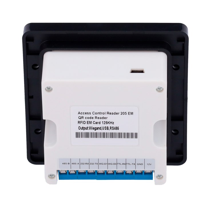 Access reader - Access via MF card and QR - LED and audible indicator - Wiegand 26/34 - Compatible with Safire - Suitable for indoors