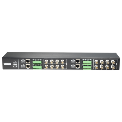 Video Balun 4N1 (HDTVI, HDCVI, AHD y CVBS) - 16 canales pasivos - Incluye 16 BA612P-HAC - Conexión BNC y RJ45 - Distancia: 180 ~ 440m