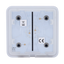 Panel táctil para un interruptor de luz - Compatible AJ-LIGHTCORE-1G  - Compatible AJ-LIGHTCORE-2W  - Retroiluminación LED - Panel táctil sin contacto - Color grafito