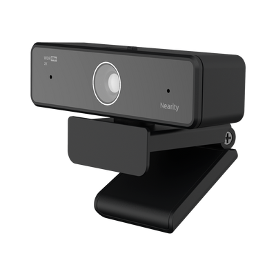 Nearity Webcam - Resolución 4 MP - Ángulo de visión de 90º - Micrófono dual integrado - USB 2.0 - Plug &amp; Play