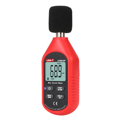Sound Level Meter - Captures noise up to 130dB with fast response - Backlit LCD display - Connectivity via Bluetooth and APP - Ergonomic, lightweight design with intuitive interface - Auto power off