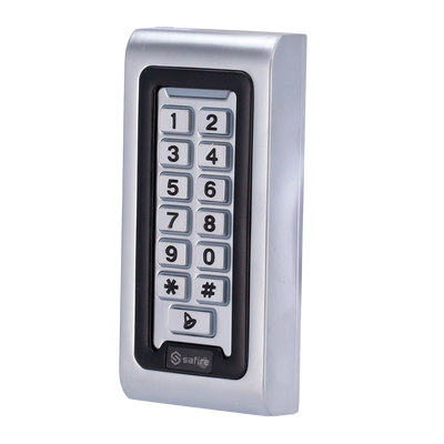 Standalone access control - Access via MF card and PIN - Relay, button and bell output - Wiegand 26 - Time control - Suitable for outdoor IP68