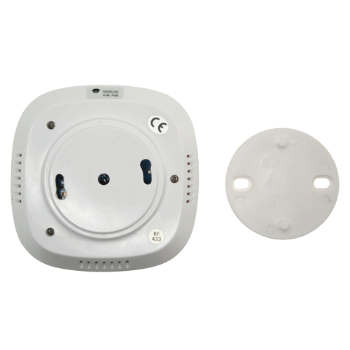 Rilevatore PIR per soffitto - Wireless - Antenna interna - Indicatore LED batteria scarica - Rilevamento 360º, senza angoli morti - Alimentazione 2 batterie AA 1.5 V LR6
