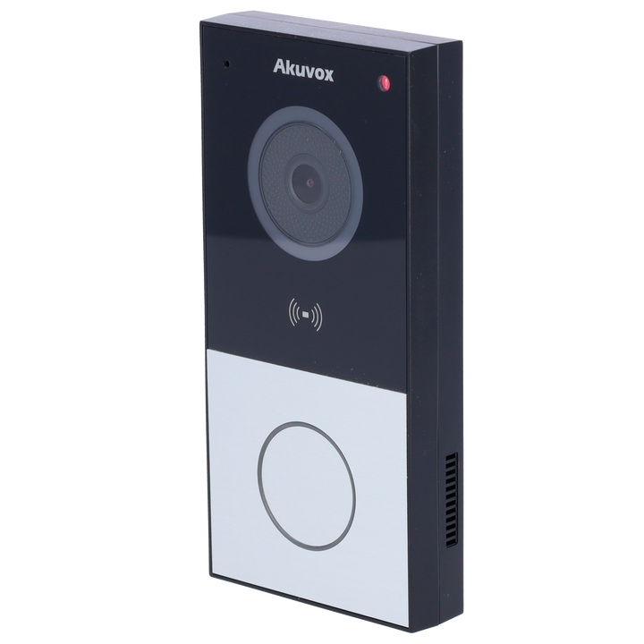 Surface mounted IP video intercom - 2 Mp camera | Crystal Clear Two-Way Audio - Opening with MF card, NFC and BLE | 1 relay - PoE, WiFi, standard SIP - Cloud maintenance - Monitor and outdoor station connection via Cloud