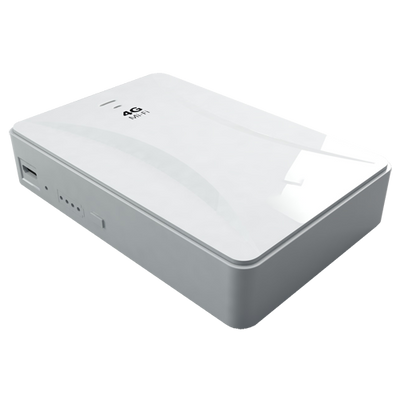 Router 4G Portatile - Connessione RJ45 10/100 o WiFi 802.11 b/g/n - Fino a 10 connessioni WiFi simultanee - Powerbank 5200mAh di capacità - Slot per scheda SIM - Chipset Qualcomm MDM9600