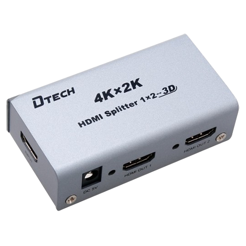 Moltiplicatore di segnale HDMI - 1 ingresso HDMI - 2 uscite HDMI - Fino a 4K*2 - Lunghezza massima in uscita 25 m - Alimentazione DC 5 V
