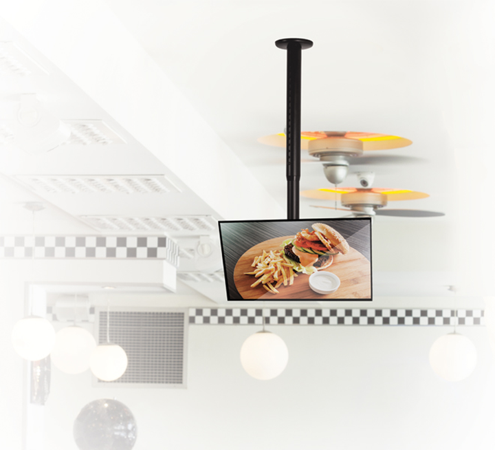 Ceiling bracket for monitors - Up to 49" - Maximum weight 50Kg - VESA 200x200mm