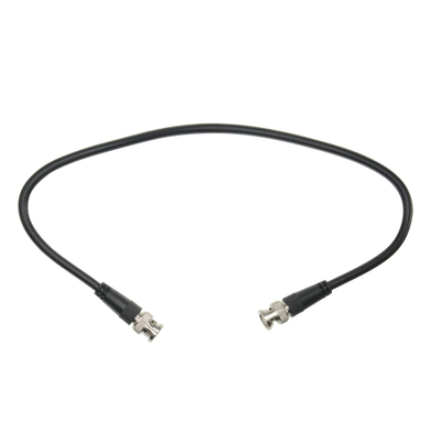 Cable coaxial preparado - BNC macho a BNC macho - Coaxial RG59 - Longitud 0,5 m - Para conexiones Balun hembra al DVR - Construcción robusta