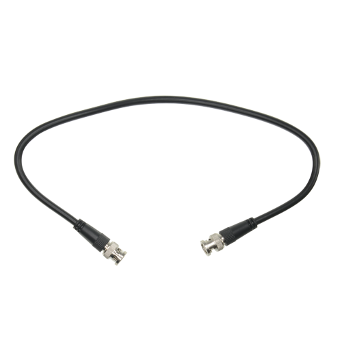 Prepared coaxial cable - BNC male to BNC male - RG59 coaxial - Length 0.5m - For female Balun connections to DVR - Robust construction