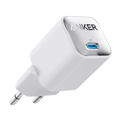 Anker - Cargador USB - Potencia 30W - Carga rápida  - Salida USB-C (IQ3.0 y PPS 1.0) - Color blanco