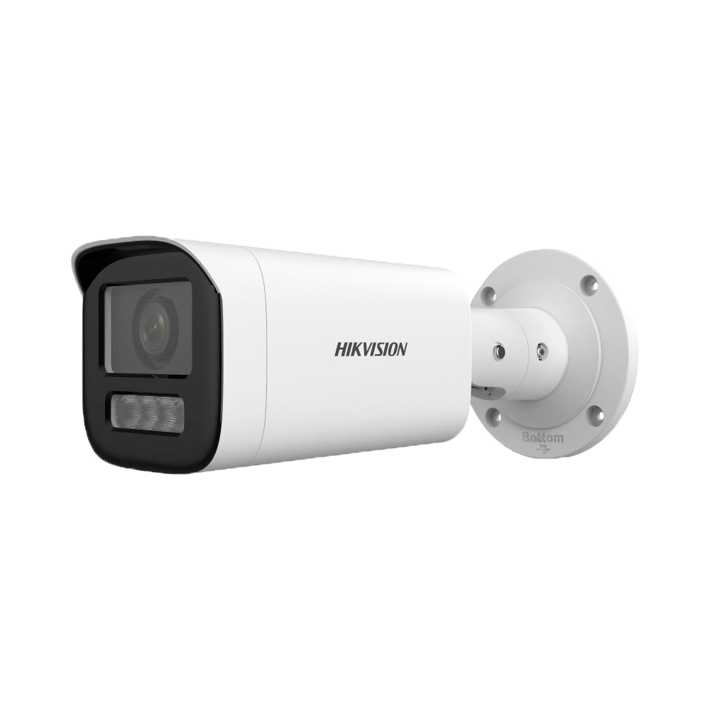 Hikvision - Cámara Bullet IP gama CORE - Resolución 6 Megapixel (3200x1800) - Lente varifocal motorizada 2.8~12 mm - Luz híbrida alcance 50 m | PoE | Micrófono - Detección de movimiento 2.0 | Impermeable IP67