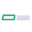 Porta-tarjetas - Disposición horizontal - Láminas de plástico protectoras - Fabricado en silicona - Color verde