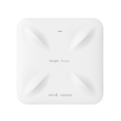 Reyee - AP Direccional Wi-Fi 6 Alta Densidad - Frecuencia 2.4 y 5 GHz / 160MHz Ancho de Canal - Soporta 802.11a/b/g/n/ac/ax - Velocidad transmisión hasta 6000 Mbps - Antenas MU-MIMO 4x4 en 2.4GHz, 4x4 en 5GHz