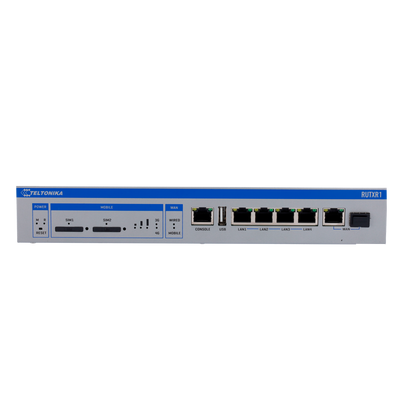 Teltonika Router 4G Industriale - Dual SIM 4G Cat 6 - Wi-Fi 5 - 4 porte Ethernet RJ45 Gigabit - Porta SFP Gigabit - Montaggio su rack