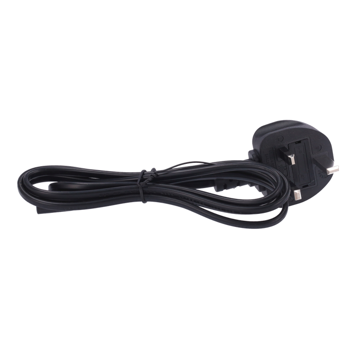 Cable to connect - QT2 connector - Compatible with 3 PINES UK plugs - Protection fuse - 250VAC / 13A MAX - 140cm long