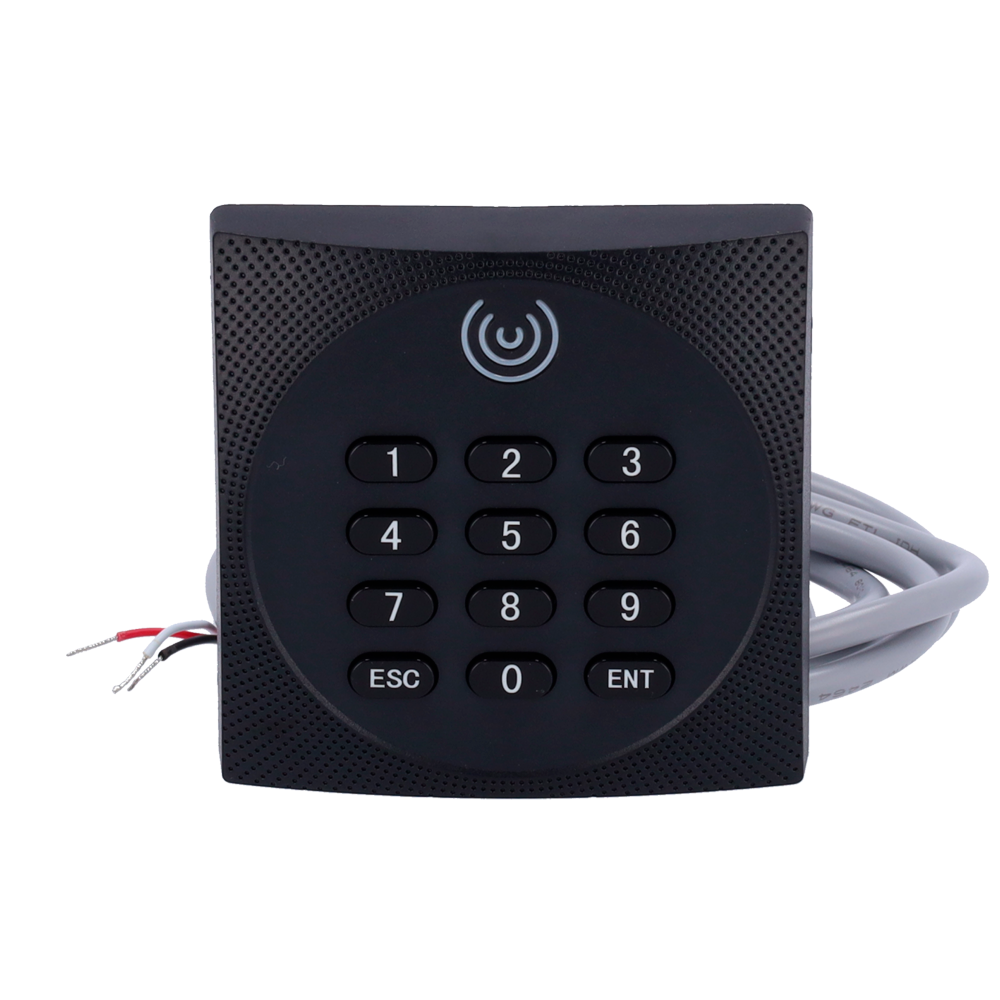 Lettore di accesso - Accesso tramite EM, MF e MF DESFire e PIN - indicatore LED e acustico - RS485 ZKTeco | OSDP - Compatibile con i controller ZKTeco - Adatto per esterni IP64
