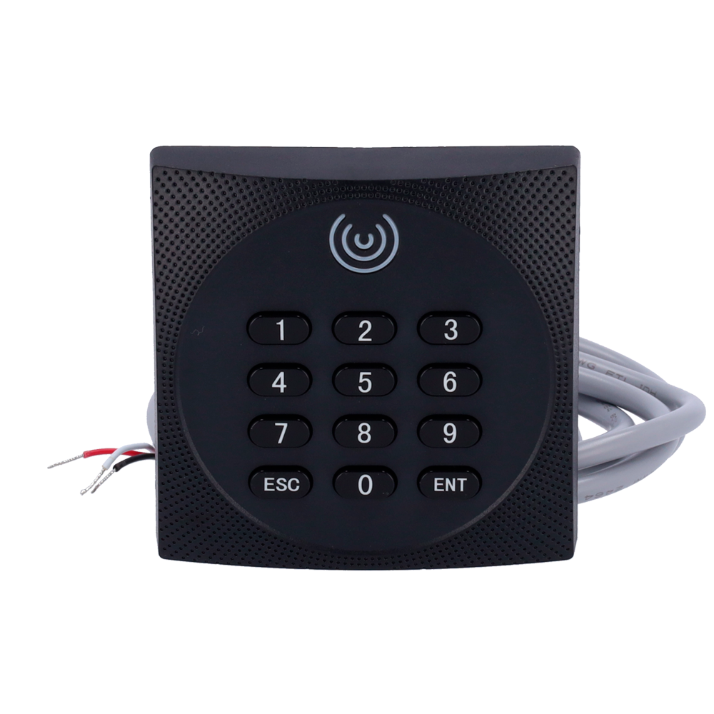 Lector de acceso - Acceso vía EM, MF y MF DESFire y PIN - Indicador LED y acústico - RS485 ZKTeco | OSDP - Compatible con controladores ZKTeco - Apto para exterior IP64