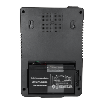 Line-interactive single-phase UPS - Power 600VA/360W - Input 220~240 Vac / Output 230 Vac - 6 protected SAI/UPS outputs - Recharge time 6~8 hours - Sealed lead-acid battery (included)