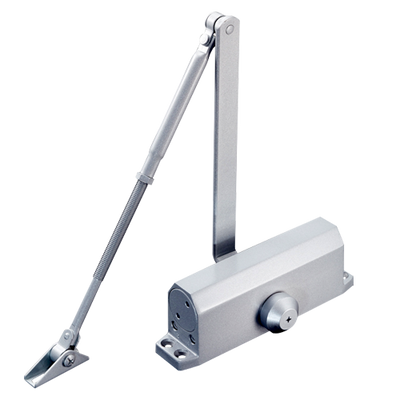 Door closer - For left or right opening - Metallic material - Doors up to 85 kg - Two closing speeds - 68 (Al) x 44.5 (Fo) x 206 (An) mm